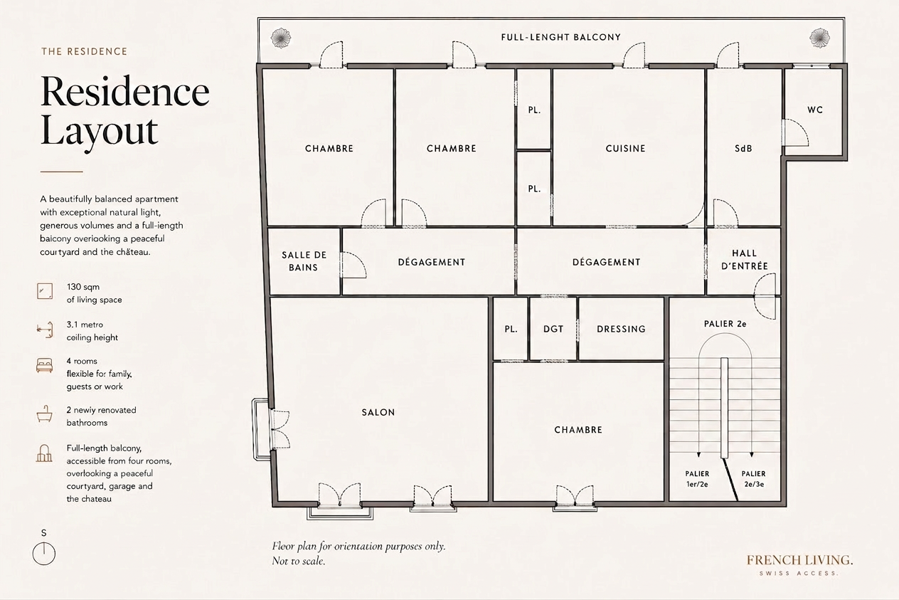 Architectural floor plan of the Annecy residence